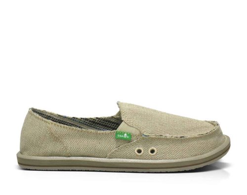 Sanuk Donna Hemp - Sanuk Shoes Womens Light Olive - Philippines LGFUZC781